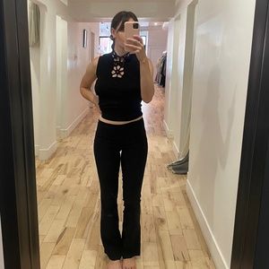 Low waisted pants // Y2k // Made in Canada // Bell bottom